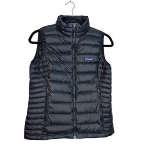Patagonia Down Vest Black Womens Size S Puffer Insulated Lightweight Goosedown